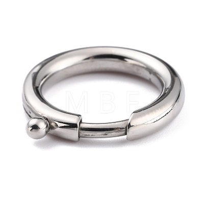 304 Stainless Steel Spring Ring Clasps STAS-P273-02C-P-1