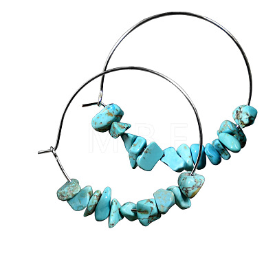 Alloy Hoop Earrings WGA158A-04-1