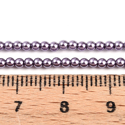 Baking Painted Pearlized Glass Pearl Bead Strands HY-N002-2mm-A14-1