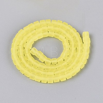 Transparent Frosted Glass Beads Strands LS-GLAA-N072-01A-A20-1