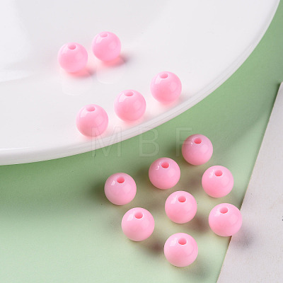 Opaque Acrylic Beads X-MACR-S370-C10mm-A01-1