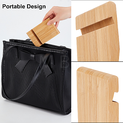 Bamboo Mobile Phone Holders AJEW-WH0248-139-1