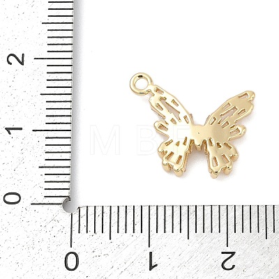 Brass Micro Pave Cubic Zirconia Pendants KK-Z094-15G-1