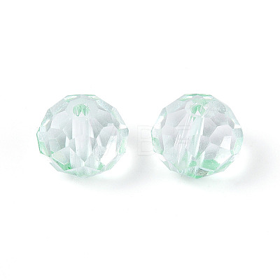 Baking Paint Transparent Glass Beads GLAA-N011-10mm-07-1