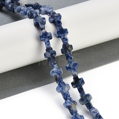 Natural Blue Spot Jasper Beads Strands G-I369-A03-01-1