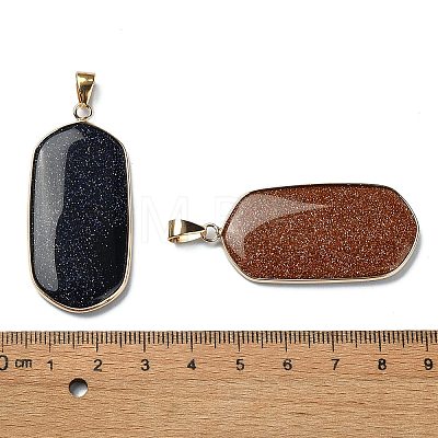 Natural & Synthetic Mixed Gemstone Pendants G-P519-04G-1