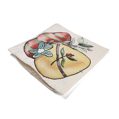 Easter Theme Linen Throw Pillow Covers AJEW-H146-01D-1
