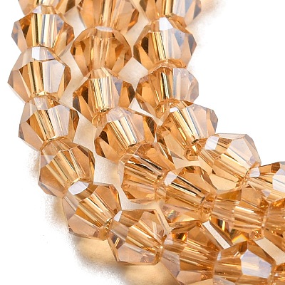 Transparent Electroplate Glass Beads Strands LS-GLAA-F029-3mm-C18-1