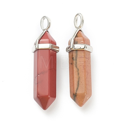 Natural Mookaite Pendants X-G-M378-01P-A21-1