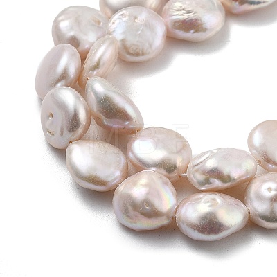 Natural Baroque Keshi Pearl Beads Strands PEAR-P064-18A-02A-1