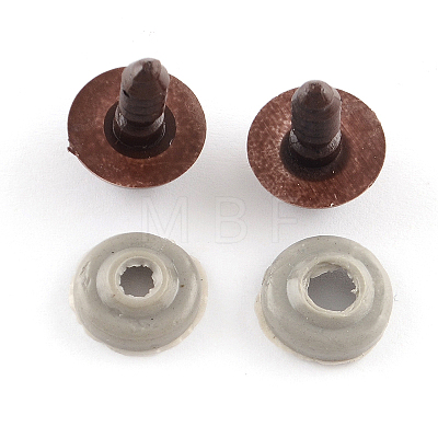 Craft Plastic Doll Eyes Stuffed Toy Eyes X-DIY-R039-10mm-1