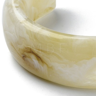 Resin Plain Cuff Bangles BJEW-B074-03A-1