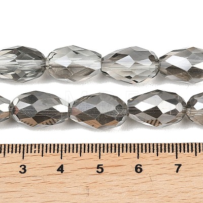 Electroplate Glass Beads Strands EGLA-D015-15x10mm-34-1