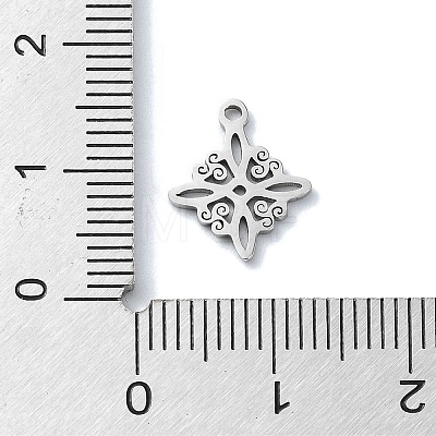 Non-Tarnish 304 Stainless Steel Charms X-STAS-C097-24P-1