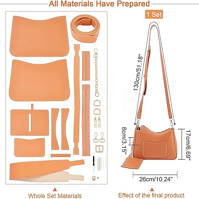 WADORN DIY Underarm Bag Making Kits DIY-WR0003-71-1