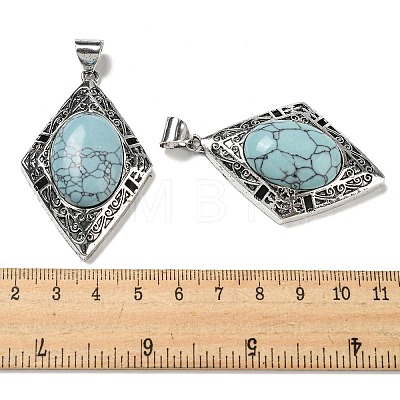 Synthetic Turquoise Big Pendants G-Z050-08A-1