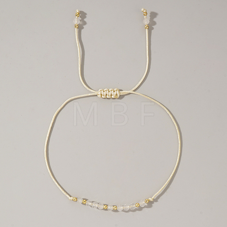 Natural Birthstone Braided Bead Bracelets for Women X-VA8051-6-1