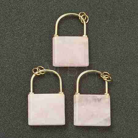 Natural Rose Quartz Pendants G-B012-16G-08-1