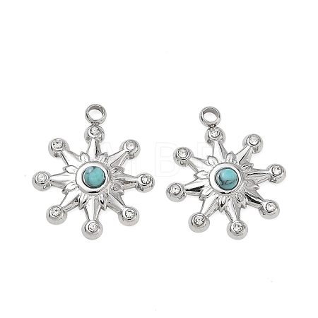 Synthetic Turquoise Pendants GG-CBAA892-01P-1