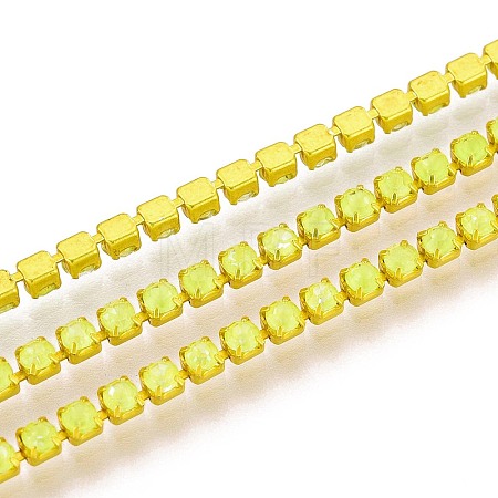 Iron Rhinestone Cup Chains CH-T006-05B-17-1