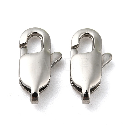 Tarnish Resistant 304 Stainless Steel Lobster Claw Clasps X-STAS-K13-1