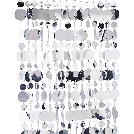 20Pcs PVC Sequin Round Beaded Curtain AJEW-CN0006-55B-1