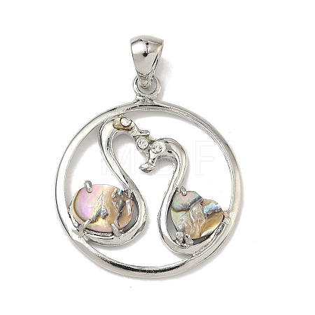 Natural Shell Pendants SSHEL-XCP0001-12-1