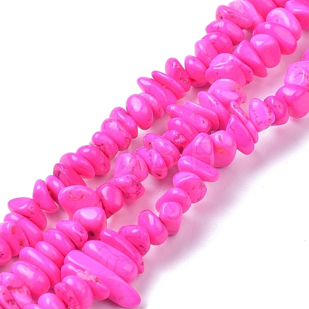 Natural Magnesite Beads Strands X-TURQ-P001-02A-09-1
