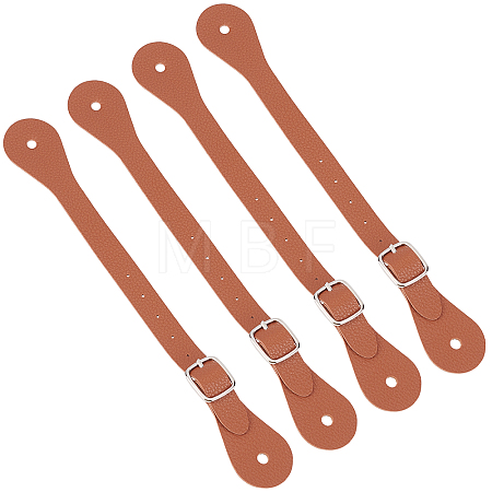 4Pcs PU Leather Spur Straps AJEW-GF0005-27B-1