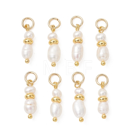 Natural Cultured Freshwater Pearl Pendants PALLOY-JF05450-01-1