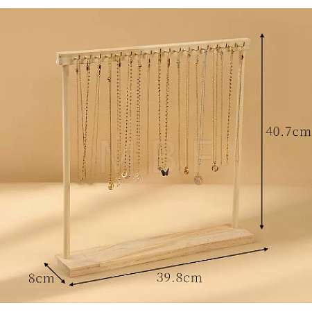 Wooden Necklace Display Stands PW-WG23656-03-1
