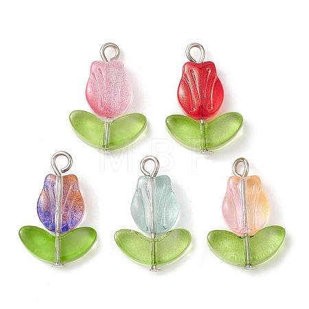 Glass Pendants PALLOY-JF02579-02-1