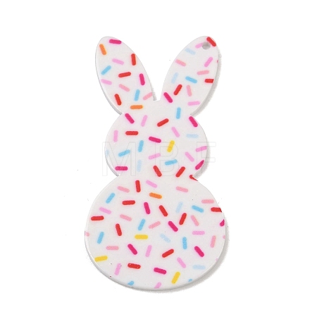 Easter Printed Acrylic Pendants OACR-E044-02D-1