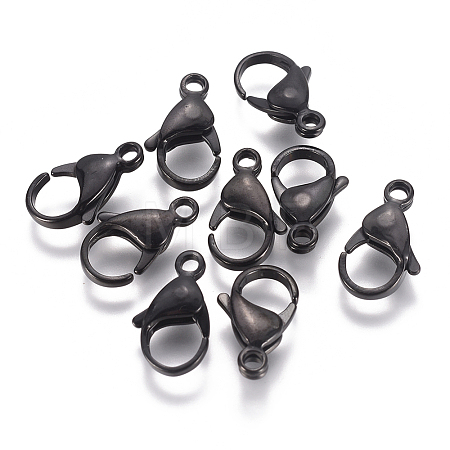 304 Stainless Steel Lobster Claw Clasps STAS-F224-04B-1