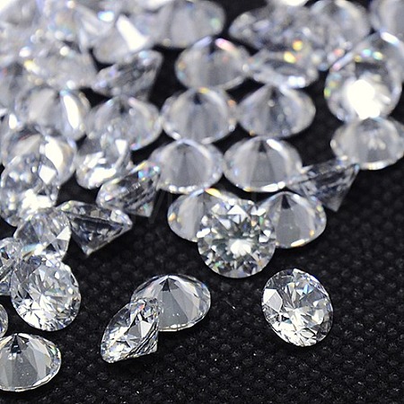 Diamond Shape Grade AAA Cubic Zirconia Cabochons ZIRC-J013-01-3mm-1