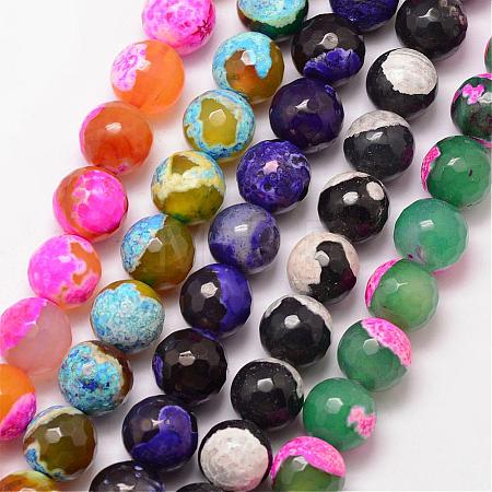 Natural Fire Crackle Agate Bead Strands G-K166-06F-12mm-1