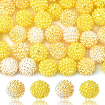 100Pcs 2 Styles Imitation Pearl Acrylic Beads OACR-YW0002-58E-1