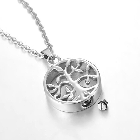 Non-Tarnish Stainless Steel Pendant Necklaces PW-WG56294-02-1
