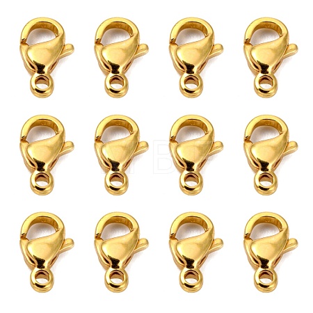 304 Stainless Steel Lobster Claw Clasps X-STAS-R050-9x5mm-02-1