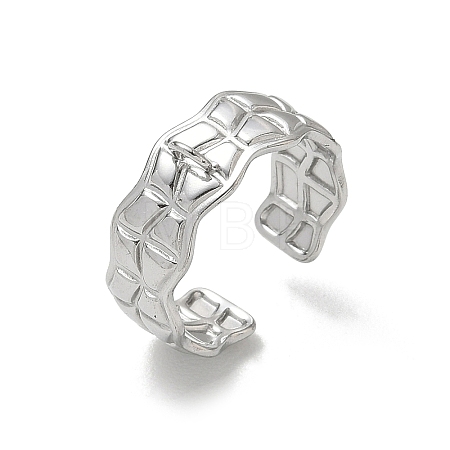 304 Stainless Steel Cuff Open Ring Setting SA-CBA37BC-04P-1