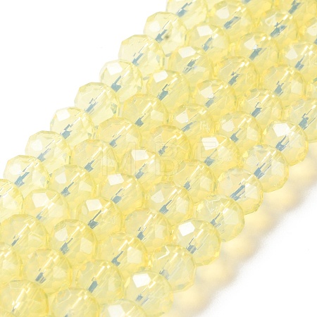 Baking Paint Transparent Glass Beads Strands DGLA-A034-J8MM-D06-1