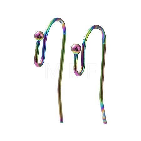 Ion Plating(IP) 316 Stainless Steel Earring Hooks STAS-E145-09M-1