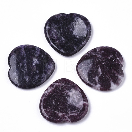 Natural Lepidolite Thumb Worry Stone G-N0325-01D-1