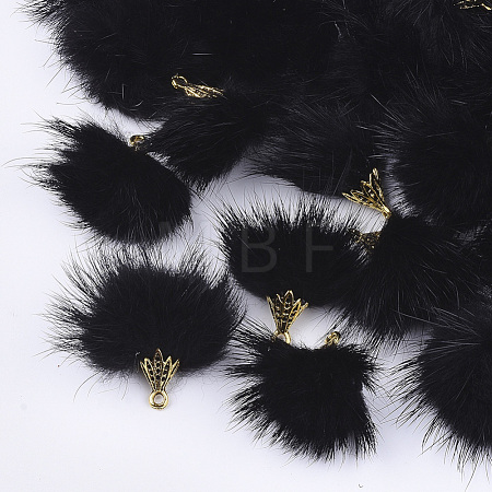 Faux Mink Fur Tassel Pendant Decorations X-FIND-S300-37A-1