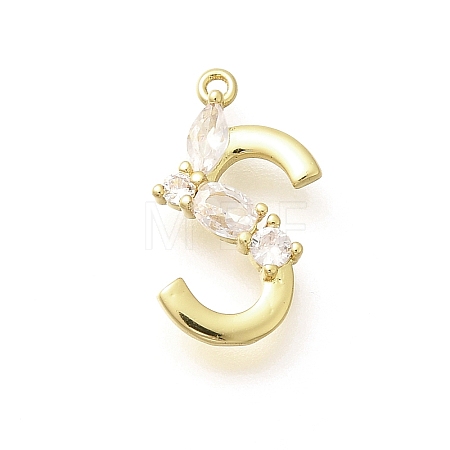 Brass Micro Pave Cubic Zirconia Pendants KK-M310-01G-19-1
