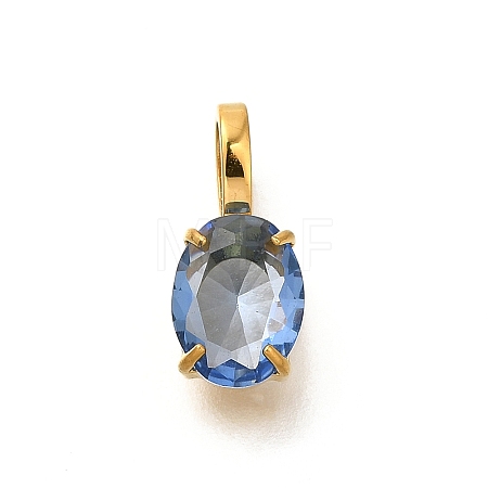 Ion Plating(IP) 304 Stainless Steel Rhinestone Pendants X-STAS-A104-11G-08-1
