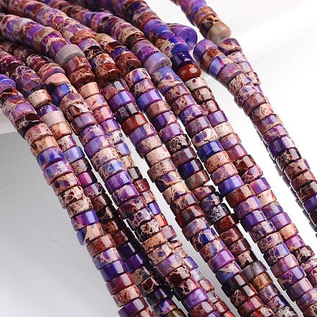 Dyed Natural Imperial Jasper Beads Strands G-M276-01-A-1