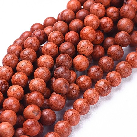 Natural Wood Beads Strands LS-WOOD-F008-01-C-1