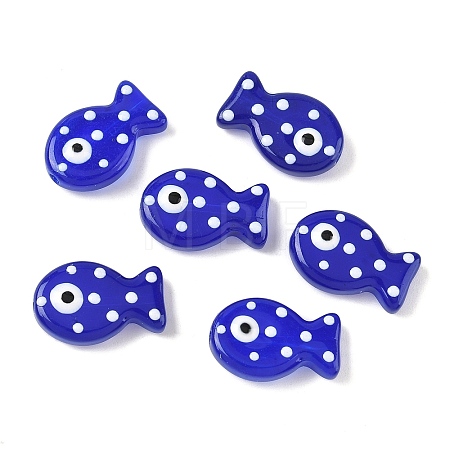 Baking Paint Glass Enamel Beads LAMP-D303-04L-1