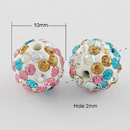 Pave Disco Ball Beads RB-R003-01J-1